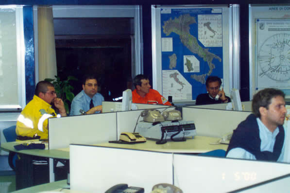 sala di Protezione Civile della Provincia di Grosseto