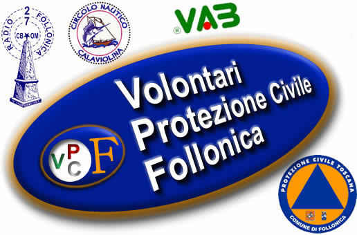 volontari di Protezione Civile operanti nel Comune di Follonica